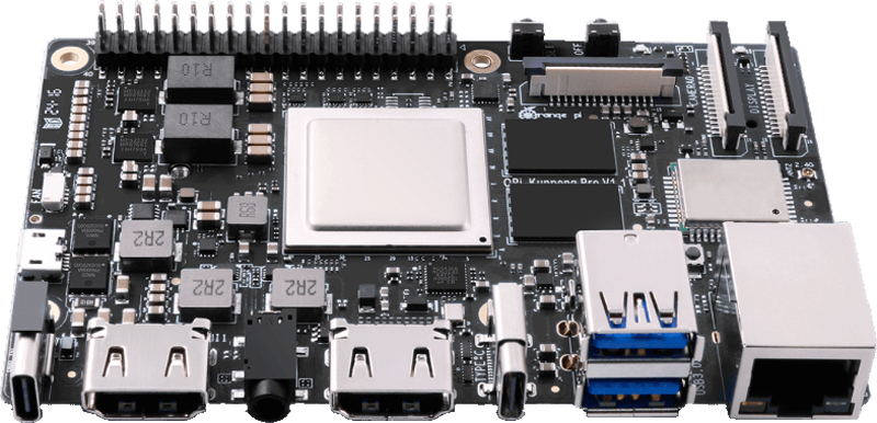 Orange Pi представила одноплатный компьютер KunPeng Pro на базе чипа Huawei с встроенным NPU.