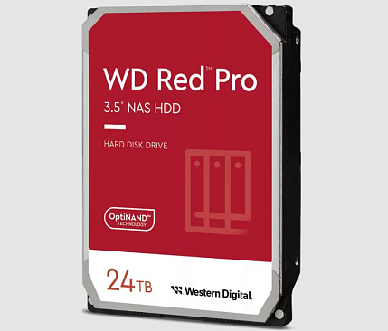 Western Digital представила HDD серии Red Pro емкостью 24 Тб для использования в NAS.