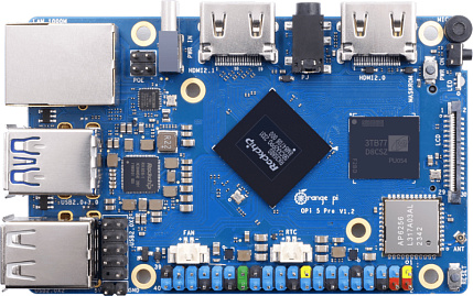 На рынок поступил одноплатный компьютер Orange Pi 5 Pro с процессором Rockchip, 16 Гб оперативной памяти и разъемом M.2 2280 для NVMe SSD.