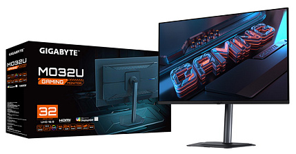 Gigabyte анонсировала 31,5-дюймовый QD-OLED монитор MO32U с разрешением 4K и частотой 165 Гц.